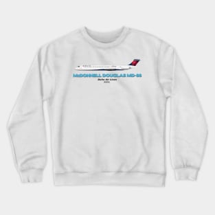 McDonnell Douglas MD-88 - Delta Air Lines Crewneck Sweatshirt